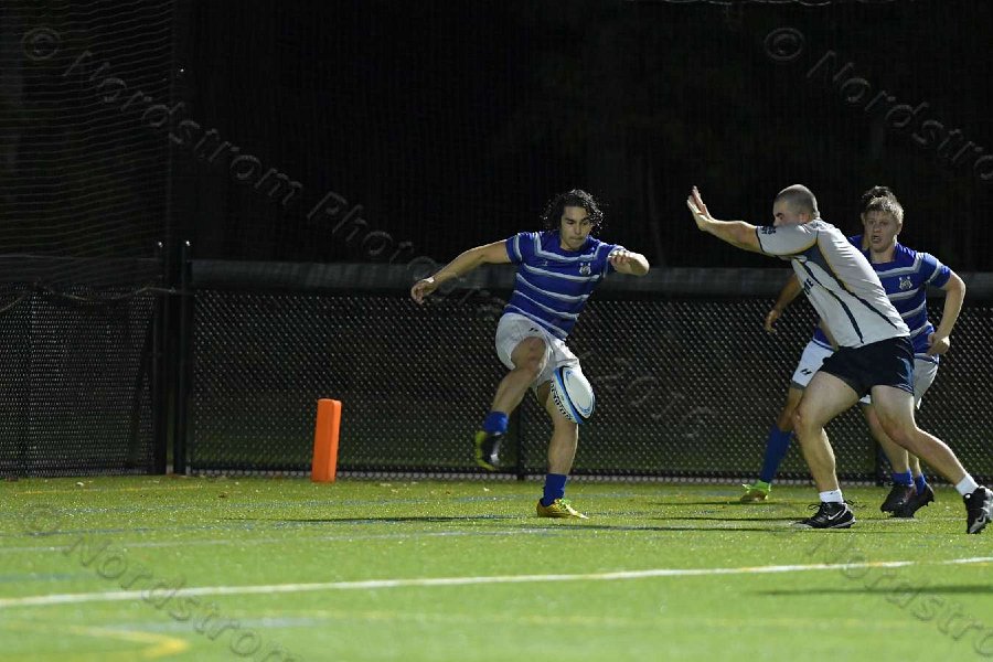 Wheaton Men\'s Rugby vs Mass Maritime.  Photo by Keith Nordstrom
